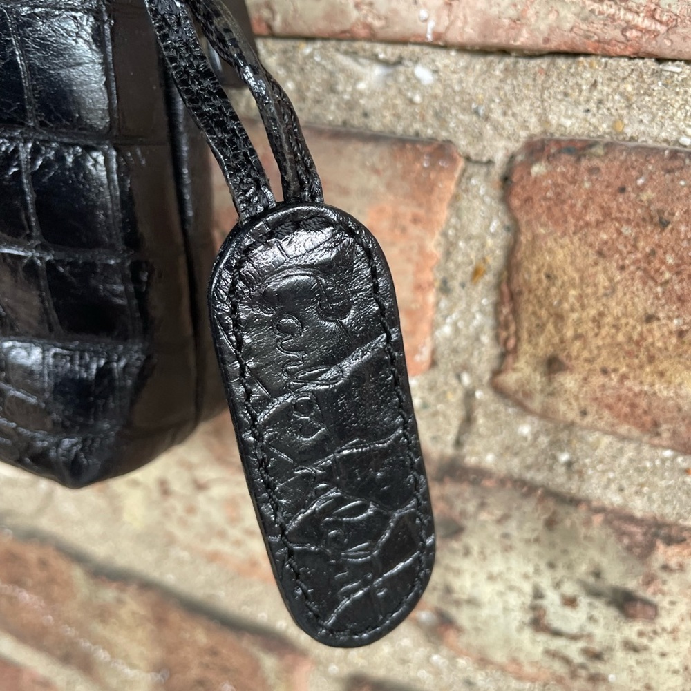 Carlos Falchi Croc Embossed Mini Square Crossbody🖤 - Picture 11 of 14